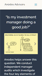 Mobile Screenshot of anodosadvisors.com